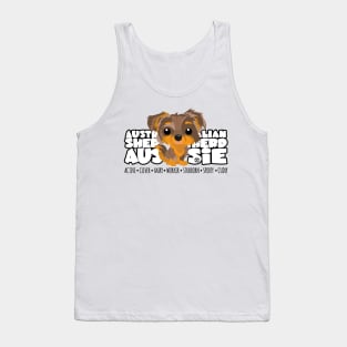 DGBigHeads - Aussie Brown Merle Tan Tank Top